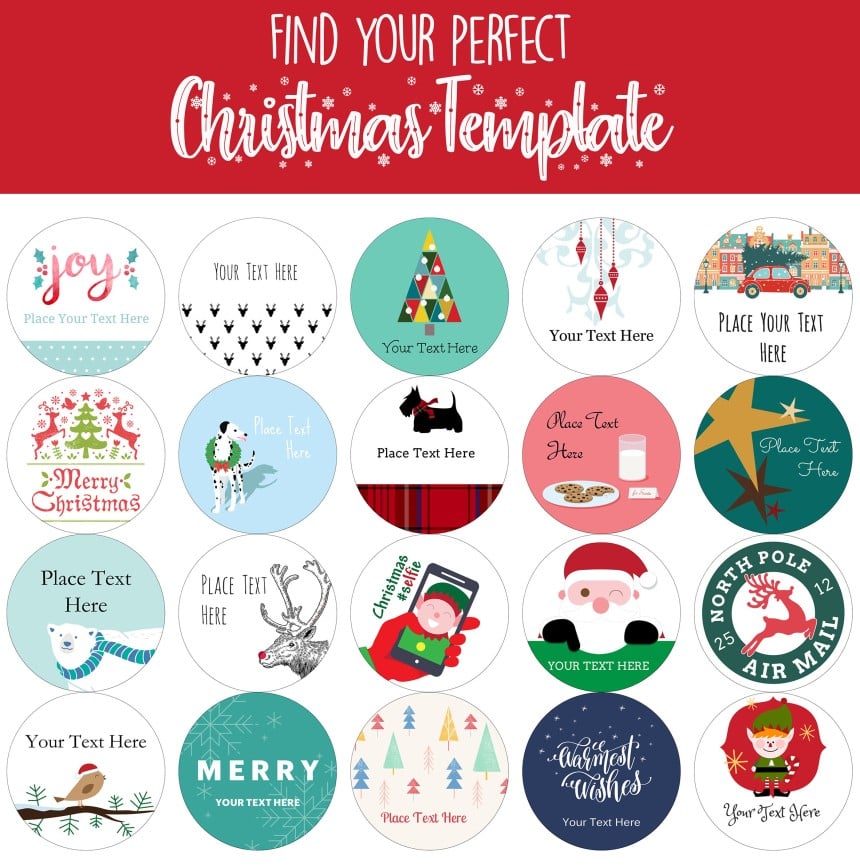 Christmas Card Labels Avery UK Avery